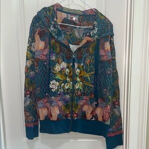 Johnny Was Aran modern zip-up hoodie and joggers SET